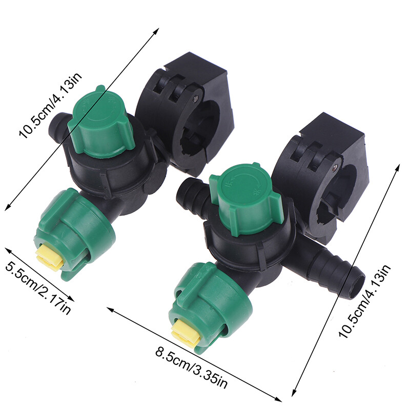 1 vnt. išorinis sriegis žemės ūkio purkštuvas, ventiliatoriaus formos purškimo reguliuojamas antgalis, skirtas žemės ūkio vamzdžiams sodo drėkinimui