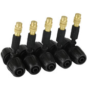 5 vnt. purškiamas žalvarinis purkštuvo antgalis, skirtas 8/11 mm 3/8 colių žarnai, automatinei sodo laistymo sistemai, purškiamai dulkių mažinimo purkštuvui terasai