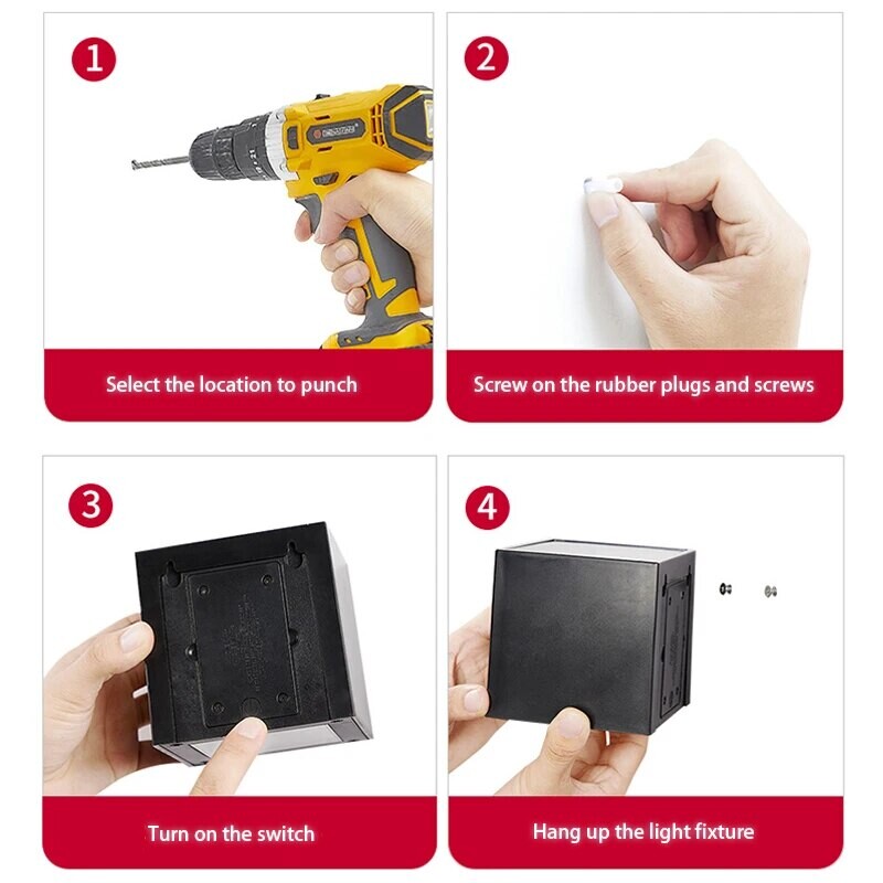 LED solarno svjetlo Vanjski vrt Kvadratna zidna svjetiljka Senzor sunčeve svjetlosti IP65 Vodootporno dvorište Dvorište Balkon Ograda Dekoracija Rasvjeta