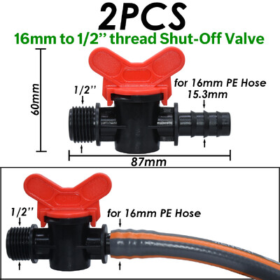 KESLA dārza pilienveida apūdeņošanas savienotājs 8/11 mm līdz 4/7 mm šļūtene 3/8 collu līdz 1/4 collu laistīšanas caurules bloķēšanas t-veida elkoņa gala spraudņi cauruļu adapteris