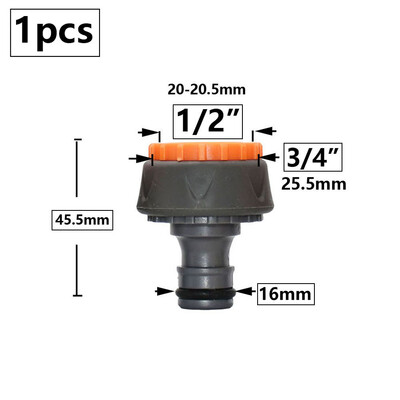 Vrtno crijevo Brza spojnica 1/2 3/4 1 inča Cijevna spojnica Zaustavljanje priključka za vodu Popravak spoja Sustav za navodnjavanje kapanjem 32/20/16 mm crijevo