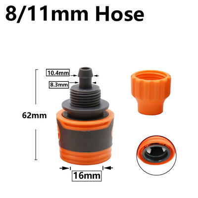 Vrtno crijevo Brza spojnica 1/2 3/4 1 inča Cijevna spojnica Zaustavljanje priključka za vodu Popravak spoja Sustav za navodnjavanje kapanjem 32/20/16 mm crijevo
