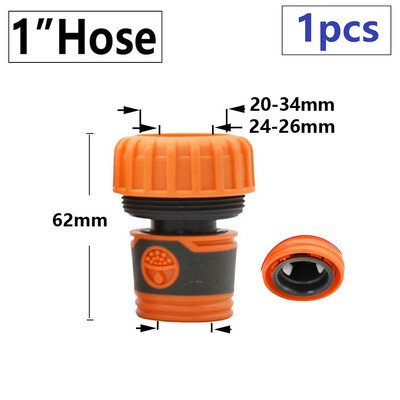 Vrtno crijevo Brza spojnica 1/2 3/4 1 inča Cijevna spojnica Zaustavljanje priključka za vodu Popravak spoja Sustav za navodnjavanje kapanjem 32/20/16 mm crijevo