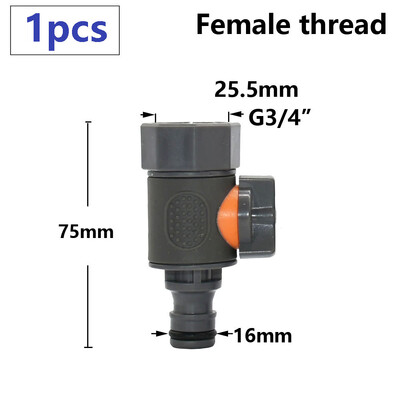 Vrtno crijevo Brza spojnica 1/2 3/4 1 inča Cijevna spojnica Zaustavljanje priključka za vodu Popravak spoja Sustav za navodnjavanje kapanjem 32/20/16 mm crijevo