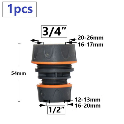 Vrtno crijevo Brza spojnica 1/2 3/4 1 inča Cijevna spojnica Zaustavljanje priključka za vodu Popravak spoja Sustav za navodnjavanje kapanjem 32/20/16 mm crijevo
