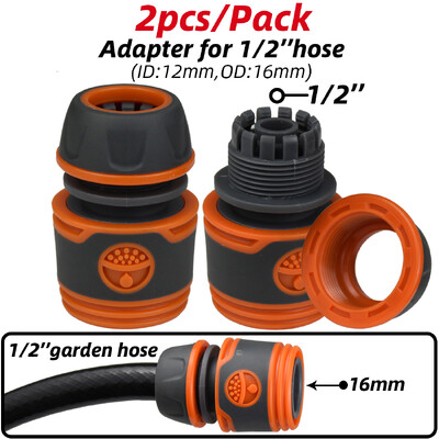 KESLA 2 kom 1/2" 3/4" Adapter za vrtno crijevo 16 mm Brzi priključak Zaustavni utikač Spojnica Spojnica Vodena cijev za navodnjavanje Produžetak za popravak