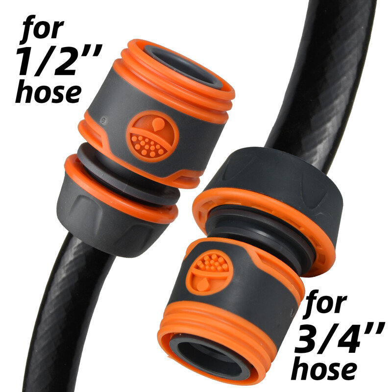 KESLA 2 kom 1/2" 3/4" Adapter za vrtno crijevo 16 mm Brzi priključak Zaustavni utikač Spojnica Spojnica Vodena cijev za navodnjavanje Produžetak za popravak