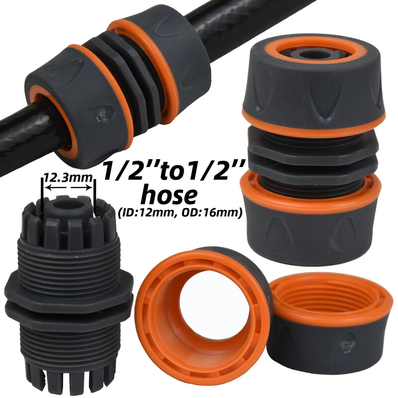 KESLA 2 kom 1/2" 3/4" Adapter za vrtno crijevo 16 mm Brzi priključak Zaustavni utikač Spojnica Spojnica Vodena cijev za navodnjavanje Produžetak za popravak