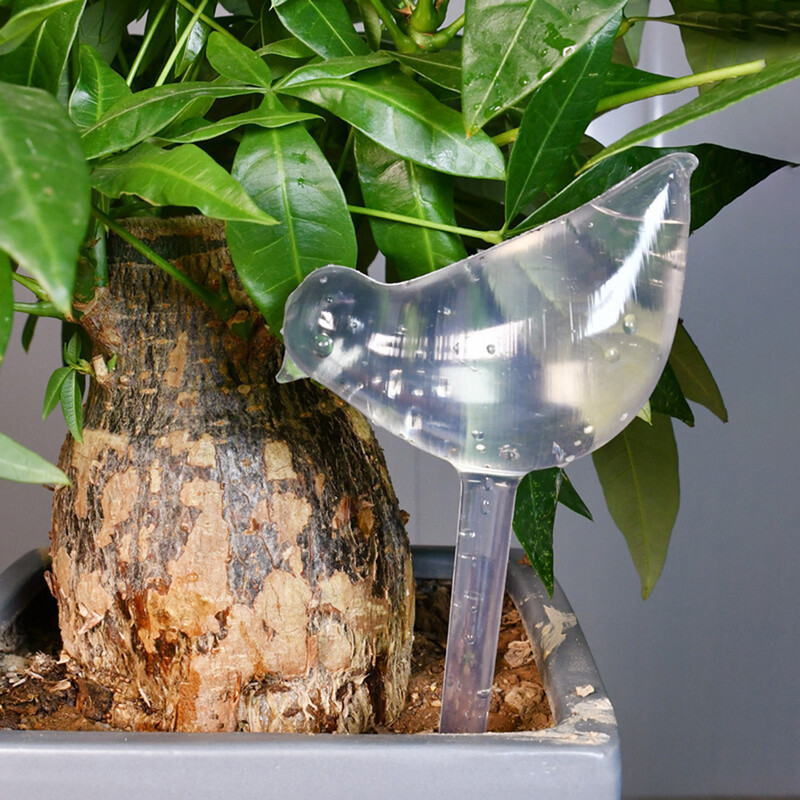 1 gab. Automātiska ziedu laistīšanas ierīce Augu laistītājs Pašdzirdināšanas globusi putna formas ar rokām pūstas caurspīdīgas plastmasas ūdens spuldzes