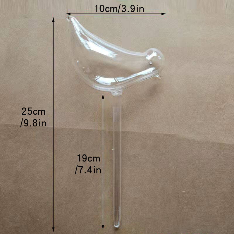 1 gab. Automātiska ziedu laistīšanas ierīce Augu laistītājs Pašdzirdināšanas globusi putna formas ar rokām pūstas caurspīdīgas plastmasas ūdens spuldzes