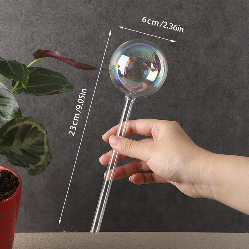 2 gab. Automātiskās augu laistīšanas spuldzes, pašlaistošas stikla bumbiņas iekštelpu/āra ziediem, pilienveida apūdeņošanas ierīce