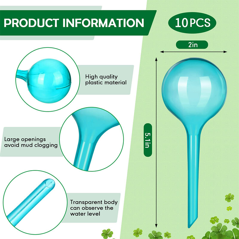 Augalų vandens tiektuvas Automatiniai plastikiniai rutuliai Sodo vandens prietaisai Augalai Laistymo svogūnėliai Savaime laistomi lašelinio drėkinimo įrenginiai