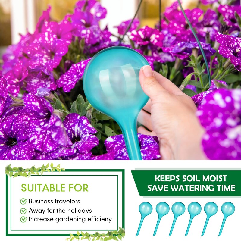 Augalų vandens tiektuvas Automatiniai plastikiniai rutuliai Sodo vandens prietaisai Augalai Laistymo svogūnėliai Savaime laistomi lašelinio drėkinimo įrenginiai