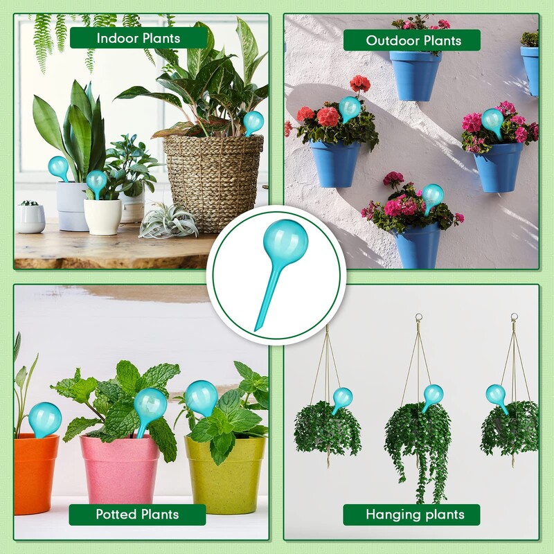 Augalų vandens tiektuvas Automatiniai plastikiniai rutuliai Sodo vandens prietaisai Augalai Laistymo svogūnėliai Savaime laistomi lašelinio drėkinimo įrenginiai