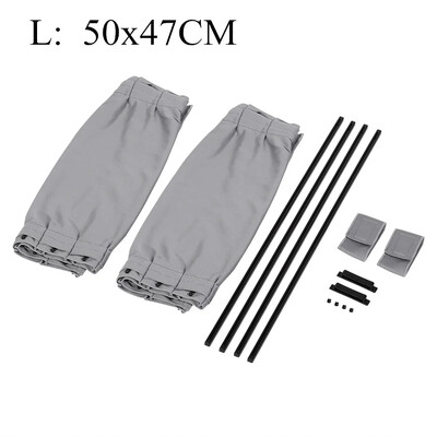 2 kom 50 cm sjenila za automobil bočne zavjese za prozore Auto sklopivi dodaci za zaštitu od UV zračenja Dodaci za automobile od čiste crne tkanine