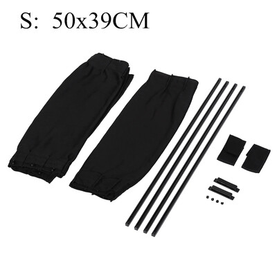 2 kom 50 cm sjenila za automobil bočne zavjese za prozore Auto sklopivi dodaci za zaštitu od UV zračenja Dodaci za automobile od čiste crne tkanine