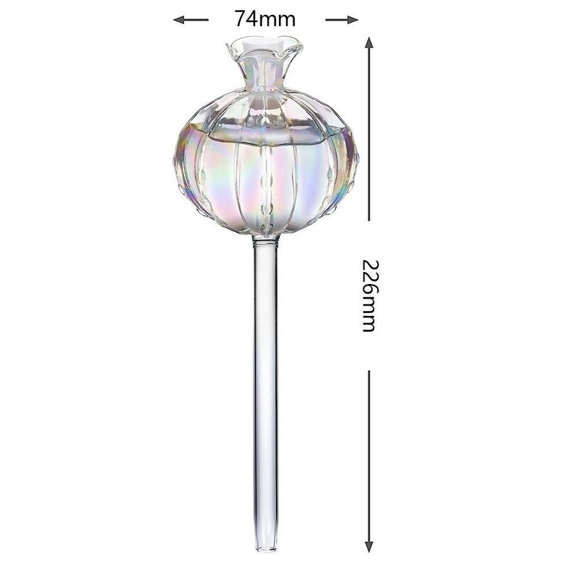 Automatska žardinjera za kaktuse sa samozalijevanjem Staklene žardinjere za kaktuse s automatskim zalijevanjem biljaka Slatka hranilica vode za biljke Staklene žarulje za unutarnje prostore