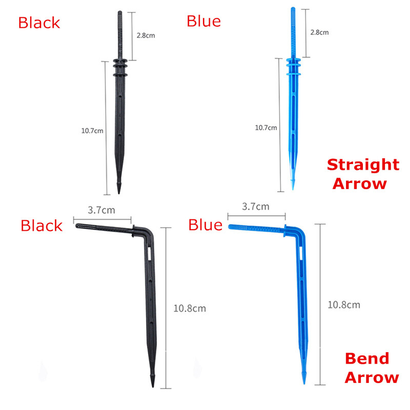 50 GAB saliekta bultiņa mikro pilināmā apūdeņošanas komplekta izstarotāji 3/5 mm šļūtenēm dārza laistīšanas taupīšanas mikropilinātāja siltumnīcai