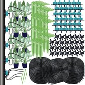 KESLA siltumnīcas pilienveida apūdeņošana 2 virzienu 3/5 mm pilināmā bultiņa raidītāja automātiskā laistīšanas sistēma podu stādu zāliena dārzam 10/20 komplekts