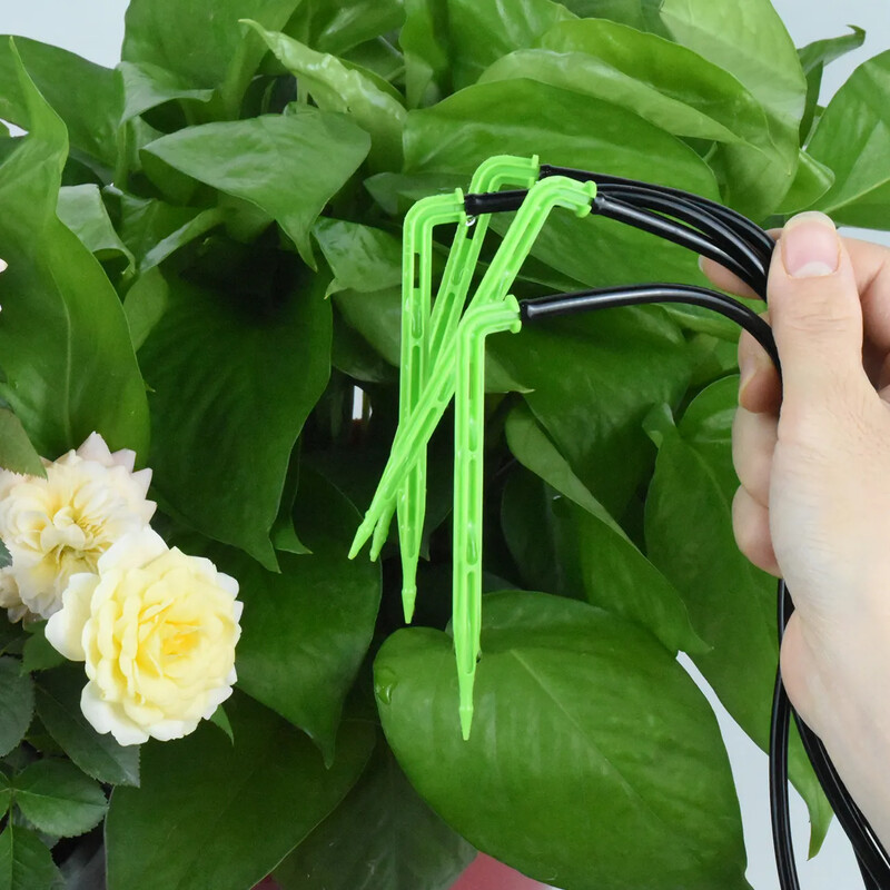 KESLA siltumnīcas pilienveida apūdeņošana 2 virzienu 3/5 mm pilināmā bultiņa raidītāja automātiskā laistīšanas sistēma podu stādu zāliena dārzam 10/20 komplekts