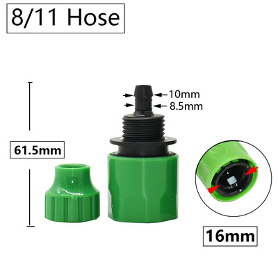 Brzi priključak Vrtno crijevo 1/4 3/8 1/2 3/4 1" Spojnica cijevi za navodnjavanje Zaustavljanje priključka za vodu Popravak Spojnica Montaža sustava za navodnjavanje