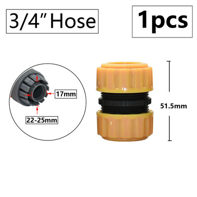 Brzi priključak Vrtno crijevo 1/4 3/8 1/2 3/4 1" Spojnica cijevi za navodnjavanje Zaustavljanje priključka za vodu Popravak Spojnica Montaža sustava za navodnjavanje