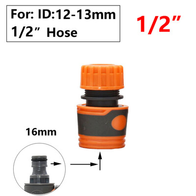 Dārza šļūtenes ātrais savienotājs 1/2 3/4 1 collas cauruļu savienotāja apturēšanas ūdens savienotājs 16/20/32 mm remonta savienojuma apūdeņošanas sistēmas stiprinājums