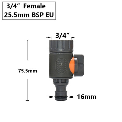 Dārza šļūtenes ātrais savienotājs 1/2 3/4 1 collas cauruļu savienotāja apturēšanas ūdens savienotājs 16/20/32 mm remonta savienojuma apūdeņošanas sistēmas stiprinājums