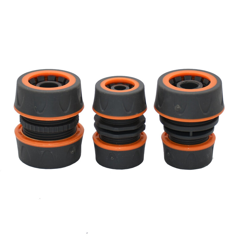 Dārza šļūtenes ātrais savienotājs 1/2 3/4 1 collas cauruļu savienotāja apturēšanas ūdens savienotājs 16/20/32 mm remonta savienojuma apūdeņošanas sistēmas stiprinājums