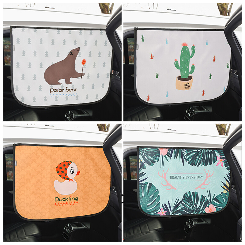 Magnetna zavjesa za automobil na prozoru automobila Pokrivač za suncobran Crtani univerzalni bočni prozor za suncobran UV zaštita za djecu, bebe, djecu