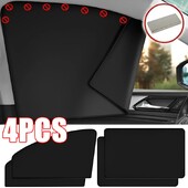 Magnetski bočni prozor automobila Suncobran Unutarnja zaštita od UV zračenja Mrežaste crne zavjese Potpuno zatamnjena folija Srebrna traka za prozor automobila