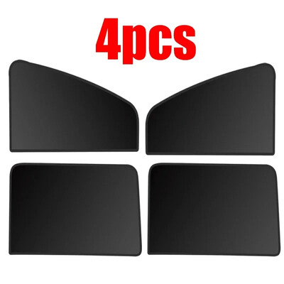 Magnetski bočni prozor automobila Suncobran Unutarnja zaštita od UV zračenja Mrežaste crne zavjese Potpuno zatamnjena folija Srebrna traka za prozor automobila