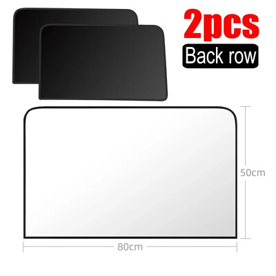 Magnetski bočni prozor automobila Suncobran Unutarnja zaštita od UV zračenja Mrežaste crne zavjese Potpuno zatamnjena folija Srebrna traka za prozor automobila