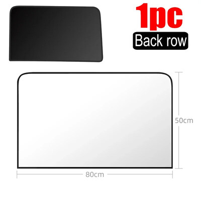 Magnetski bočni prozor automobila Suncobran Unutarnja zaštita od UV zračenja Mrežaste crne zavjese Potpuno zatamnjena folija Srebrna traka za prozor automobila