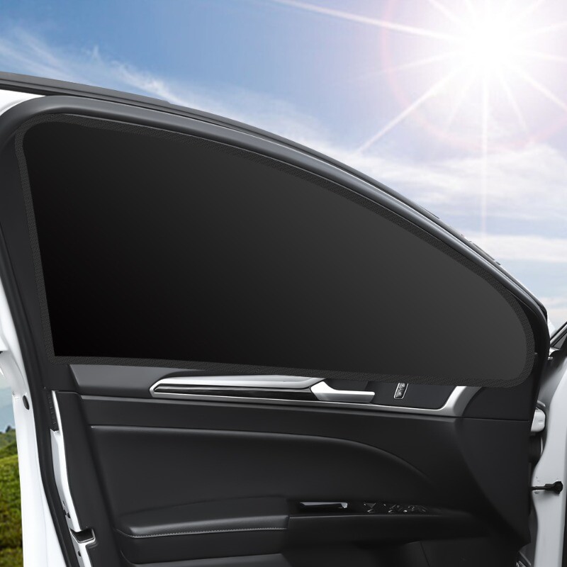 Magnetski bočni prozor automobila Suncobran Unutarnja zaštita od UV zračenja Mrežaste crne zavjese Potpuno zatamnjena folija Srebrna traka za prozor automobila