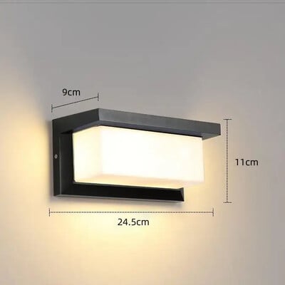 LED āra gaismas kustības sensors āra sienas gaisma ūdensizturīgs IP65 ielu lampa dārza apgaismojums āra sienas lampa āra apgaismojums