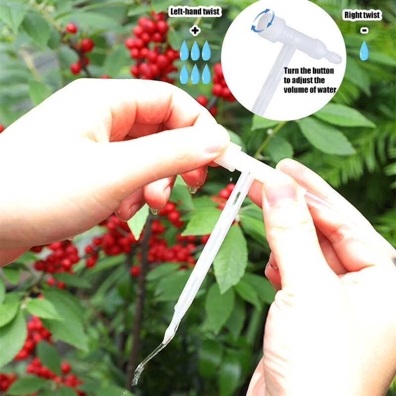 Vrt Podesivi ventil Komplet za navodnjavanje kap po kap Uređaj za navodnjavanje biljaka u saksiji 4/7 mm Cijev za zalijevanje Štedljivi mikro kapalj Staklenik