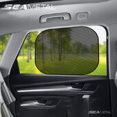 SEAMETAL 2Pcs Bočni prozor protiv sunca za automobilske mrežaste zavjese Sunmmer zaštita od sunca Prozorski zaslon Suncobran UV blokator protiv odsjaja