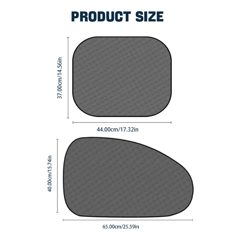 SEAMETAL 2Pcs Bočni prozor protiv sunca za automobilske mrežaste zavjese Sunmmer zaštita od sunca Prozorski zaslon Suncobran UV blokator protiv odsjaja