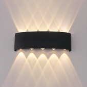 LED zidna svjetiljka Vodootporna vanjska rasvjeta 4W 6W 8W 10W AC85-265V gore i dolje prema rasvjeti unutarnje rasvjete Dekor noćne lampe