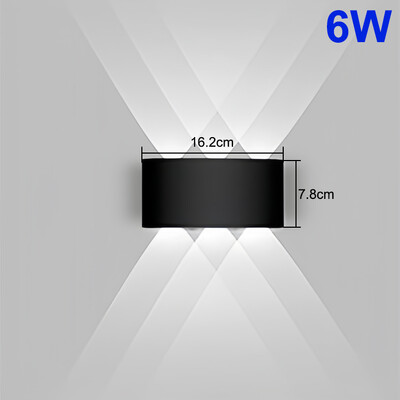 LED zidna svjetiljka Vodootporna vanjska rasvjeta 4W 6W 8W 10W AC85-265V gore i dolje prema rasvjeti unutarnje rasvjete Dekor noćne lampe