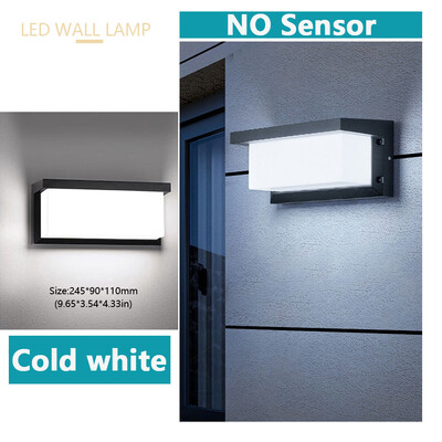 LED zidne svjetiljke Radarski senzor kretanja AC85-265V 16W/30W ABS vodootporan za unutarnje uređenje vrta vanjske zidne svjetiljke za stazu na trijemu