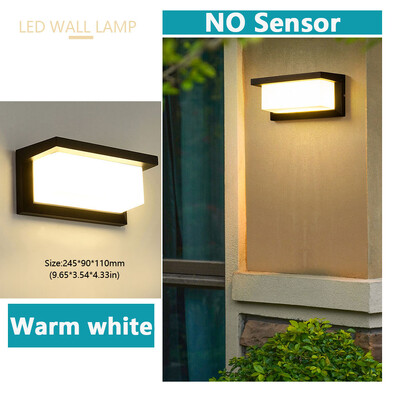 LED zidne svjetiljke Radarski senzor kretanja AC85-265V 16W/30W ABS vodootporan za unutarnje uređenje vrta vanjske zidne svjetiljke za stazu na trijemu