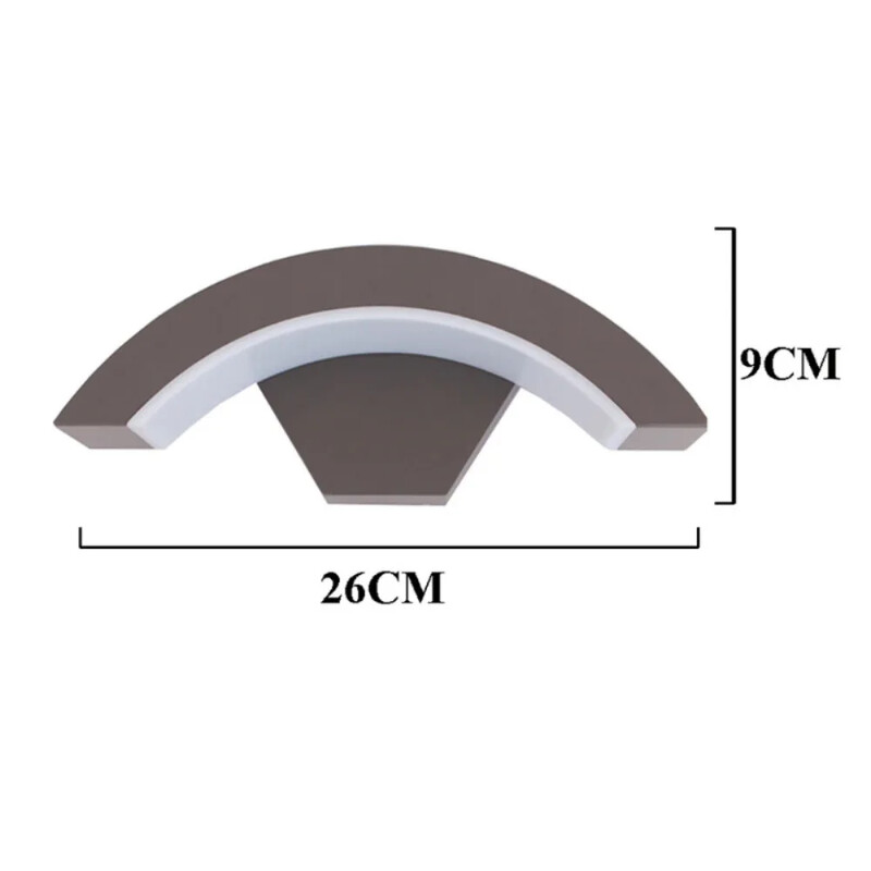 Moderna āra ūdensnecaurlaidīga sienas lampa Cilvēka ķermeņa indukcijas lampa Veranda Dārza lampas Alumīnija mājas apgaismojums Dekoratīvie sienas lukturi