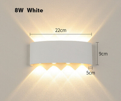 Pametna RGB vanjska rasvjeta, 2700K-6500K ambijentalni zidni svijećnjak, mijenjanje boja, kontrola WiFi aplikacije gore dolje svjetla, radi s Alexa Google