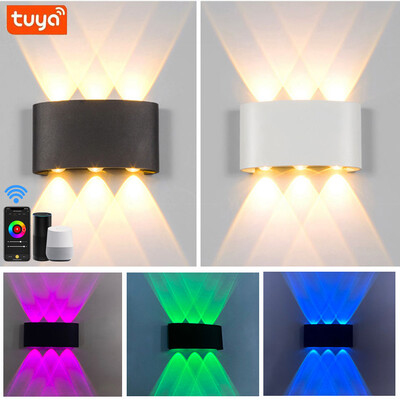 Nutikas RGB välivalgusti, 2700K-6500K Ambience seinavalgusti värvimuutus, WiFi-rakenduse juhtimine üles-alla tuled, töötab koos Alexa Google`iga