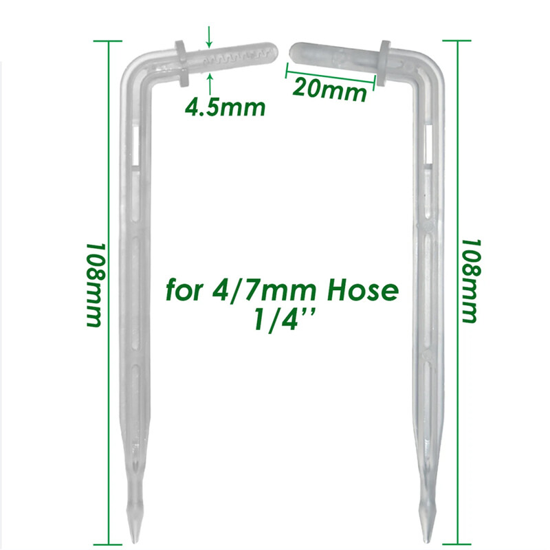 KESLA 50 kom 1/4'' savijajući kapalj Emiter 4/7 mm koljenasta strelica Kapljično zalijevanje Navodnjavanje Vrt u saksiji Mikro kapaljka staklenik
