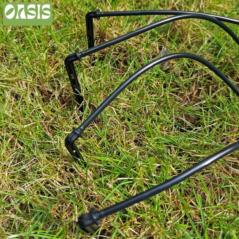 OASIS 50PCS Bend Arrow Dripper Mikro pilināmā apūdeņošanas komplekts emitētāji 3/5 mm šļūtenēm Dārza laistīšanas taupīšanas mikro pilināmā siltumnīcai