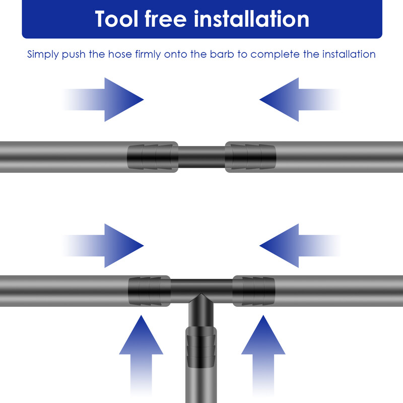 128 vnt lašelinio laistymo sistemos vandens žarnos jungtis sodo laistymo sistema šiltnamiui, kiemui, vejai, augalų paskirstymo vamzdžiams