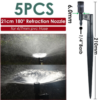 Sprycle 5-10 vnt sodo laistymo laistymo purkštuvai mikro purškimo 1/4 colio purkštukais su kuolu savaiminio laistymo sistemos šiltnamiui